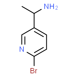 (s)-1-(6-bromopyridin-3-yl)ethanamine structure