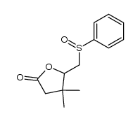 4,5-dihydro-4,4-dimethyl-5-phenylsulfoxymethyl (3H)-furan-2-(one)结构式