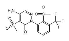 5-amino-4-methylsulfonyl-2-[2-methylsulfonyl-3-(trifluoromethyl)phenyl]pyridazin-3-one Structure