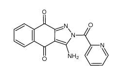 3-amino-2-picolinoyl-2H-benzo[f]indazole-4,9-dione结构式