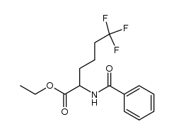 N-benzoyl-6,6,6-trifluoronorleucine ethyl ester结构式