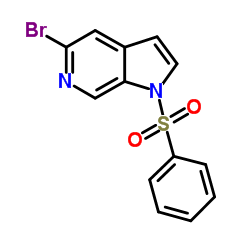 5-Bromo-1-(phenylsulfonyl)-6-azaindole结构式
