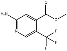 Methyl 2-amino-5-(trifluoromethyl)isonicotinate structure