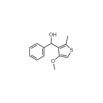 (4-Methoxy-2-methyl-3-thienyl)(phenyl)methanol structure