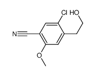5-chloro-4-(2-hydroxyethyl)-2-methoxybenzonitrile结构式