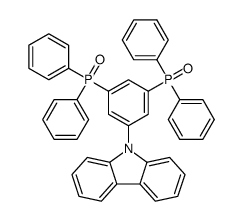 9-(3,5-bis(diphenylphosphoryl)phenyl)-9H-carbazole Structure