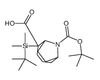 5-[tert-butyl(dimethyl)silyl]-9-[(2-methylpropan-2-yl)oxycarbonyl]-9-azabicyclo[4.2.1]nonane-5-carboxylic acid Structure