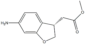 (S)-methyl 2-(6-amino-2,3-dihydrobenzofuran-3-yl)acetate Structure