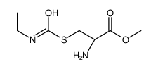 methyl (2R)-2-amino-3-(ethylcarbamoylsulfanyl)propanoate Structure