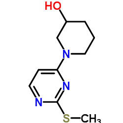 1-[2-(Methylsulfanyl)-4-pyrimidinyl]-3-piperidinol picture