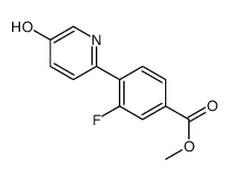 methyl 3-fluoro-4-(5-hydroxypyridin-2-yl)benzoate Structure