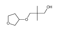 2,2-dimethyl-3-(tetrahydro-furan-3-yloxy)-propan-1-ol结构式