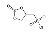 1,3,2-dioxathiolane-2-oxide-4-yl-methanesulfonyl chloride结构式