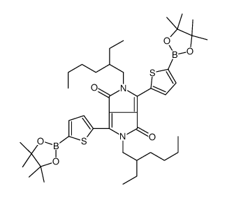 2,5-Bis(2-ethylhexyl)-3,6-bis(5-(4,4,5,5-tetramethyl-1,3,2-dioxaborolan-2-yl)thiophen-2-yl)pyrrolo[3,4-c ]pyrrole-1,4(2H ,5H )-dione structure