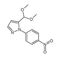 5-(DIMETHOXYMETHYL)-1-(4-NITROPHENYL)-1H-PYRAZOLE结构式