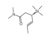 (3R)-E-N,N-dimethyl-3-trimethylsilylhex-4-enamide Structure