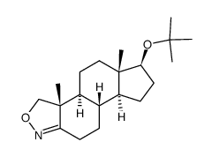 (+)-(5aS,5bS,8S,8aS,10aS,10bR)-8-t-Butoxy-des-A-androstano(5,10-c)isoxazole Structure