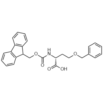 N-(((9H-Fluoren-9-yl)methoxy)carbonyl)-O-benzyl-D-homoserine Structure
