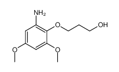 3-(2-amino-4,6-dimethoxyphenoxy)propan-1-ol结构式