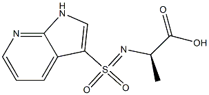 D-Alanine, N-(1H-pyrrolo[2,3-b]pyridin-3-ylsulfonyl)- Structure