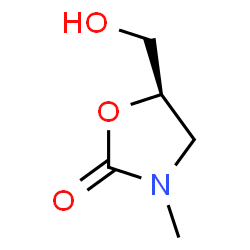 (R)-5-羟甲基-3-甲基恶唑烷-2-酮结构式