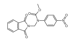 methyl N-(4-nitrophenyl)-N-(phthalimidomethyl)carbamate结构式