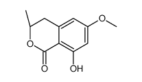 (3R)-8-hydroxy-6-methoxy-3-methyl-isochroman-1-one structure