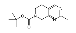 2-Methyl-5,8-dihydro-6H-pyrido[3,4-d]pyrimidine-7-carboxylic acid tert-butyl ester Structure