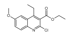 ethyl 2-chloro-4-ethyl-6-methoxyquinoline-3-carboxylate结构式