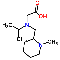 N-Isopropyl-N-[(1-methyl-2-piperidinyl)methyl]glycine结构式