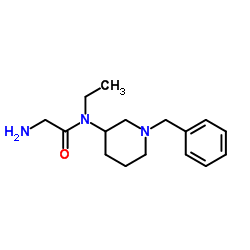 N-(1-Benzyl-3-piperidinyl)-N-ethylglycinamide结构式