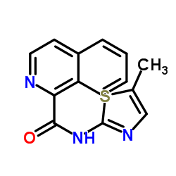 Isoquinoline-1-carboxylic acid (5-Methyl-thiazol-2-yl)-amide Structure