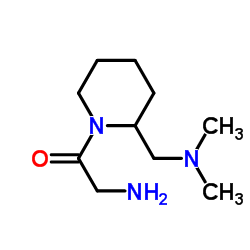 2-Amino-1-{2-[(dimethylamino)methyl]-1-piperidinyl}ethanone结构式