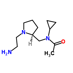 N-{[(2S)-1-(2-Aminoethyl)-2-pyrrolidinyl]methyl}-N-cyclopropylacetamide Structure