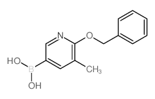 (6-(BENZYLOXY)-5-METHYLPYRIDIN-3-YL)BORONIC ACID结构式