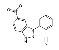 2-(5-Nitro-1H-indazol-3-yl)benzonitrile结构式