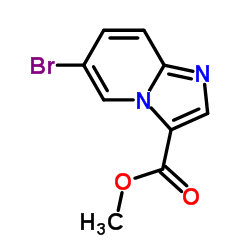 IMidazo[1,2-a]pyridine-3-carboxylic acid, 6-bromo-, Methyl ester结构式