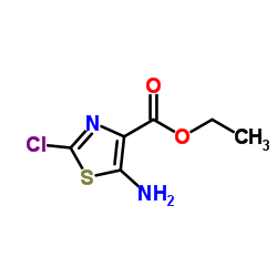 5-Amino-2-chloro-thiazole-4-carboxylicacid ethylester结构式