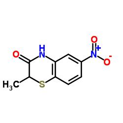 2-Methyl-6-nitro-2H-1,4-benzothiazin-3(4H)-one structure