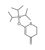 3,4-dihydro-4-methylene-6-triisopropylsilyloxy-2H-thiopyran Structure