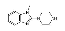 1-methyl-2-(piperazin-1-yl)-1H-benzo[d]imidazole structure