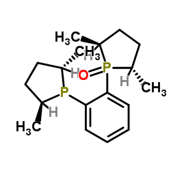 [1-(2S,5S)-2,5-dimethylphospholanyl]-[2-(2S,5S)-2,5-dimethylphospholanyl-1-oxide]benzene Structure