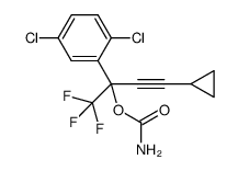 carbamic acid cyclopropyl-(2,5-dichloro-phenyl)-trifluoromethyl-prop-2-ynyl ester结构式