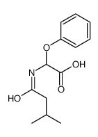 2-(3-methylbutanoylamino)-2-phenoxyacetic acid结构式