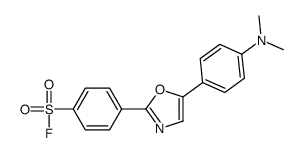 4-[5-[4-(dimethylamino)phenyl]-1,3-oxazol-2-yl]benzenesulfonyl fluoride Structure