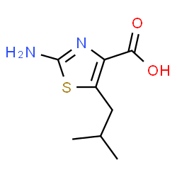 2-Amino-5-isobutyl-1,3-thiazole-4-carboxylic acid结构式