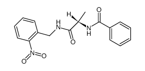 N-[(S)-1-(2-Nitro-benzylcarbamoyl)-ethyl]-benzamide结构式