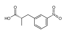 (S)-(+)-2-(3-nitrobenzyl)propionic acid结构式