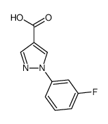 1-(3-氟苯基)-1H-吡唑-4-羧酸结构式