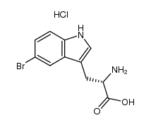 5-bromo-L-tryptophan hydrochloride结构式